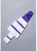 Epitoge Violette 3 rangs Lapin
