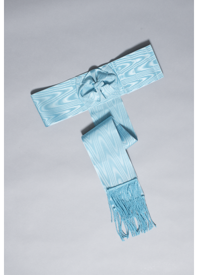 Ceinture Moirée Bleue