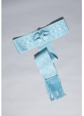 Ceinture Moirée Bleue